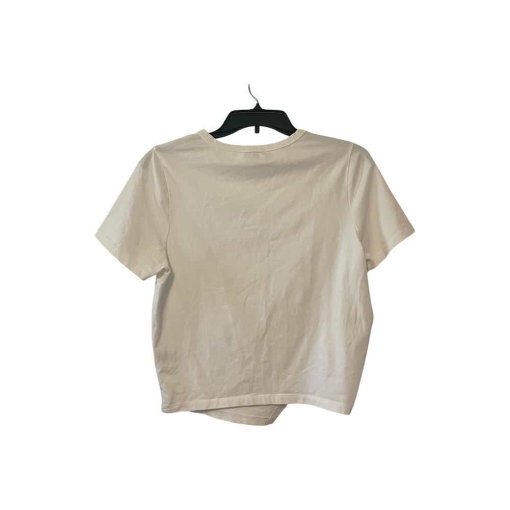 Only Off-White Crop Top with Drawstring - Picture 2 of 2